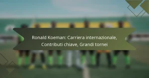 Ronald Koeman: Carriera internazionale, Contributi chiave, Grandi tornei